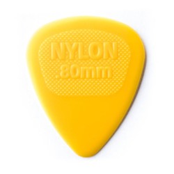 Dunlop Púas Nylon Midi 443B.80(36) Standard .80mm, Amarillo con 10 piezas
