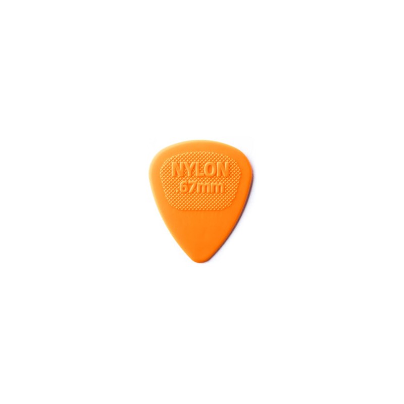 Dunlop Púas Nylon Midi 443B.67(36) Standard .67mm, Naranja con 10 piezas