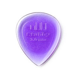 Dunlop Púas Stubby Jazz 474R2.0(24) 2.00mm, Violeta con 10 piezas