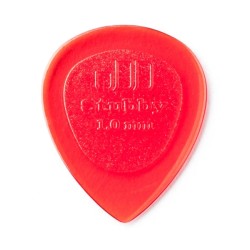 Dunlop Púas Stubby Jazz 474R1.0(24) 1.00mm, Rojo con 10 piezas