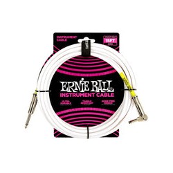 Ernie Ball Cable Braided 6400 Blanco 4.572 Mts. Recto/Angulado
