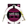 Ernie Ball Cable Braided 6400 Blanco 4.572 Mts. Recto/Angulado