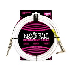 Ernie Ball Cable Braided 6400 Blanco 4.572 Mts. Recto/Angulado