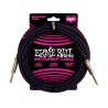 Ernie Ball Cable Braided 6395 Morado/Negro 5.486 Mts. Recto/Recto