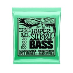 Ernie Ball Encordadura "Hyper Slinky Bass" 2841, Bajo Eléctrico, Nickel Wound 0.040-0.100
