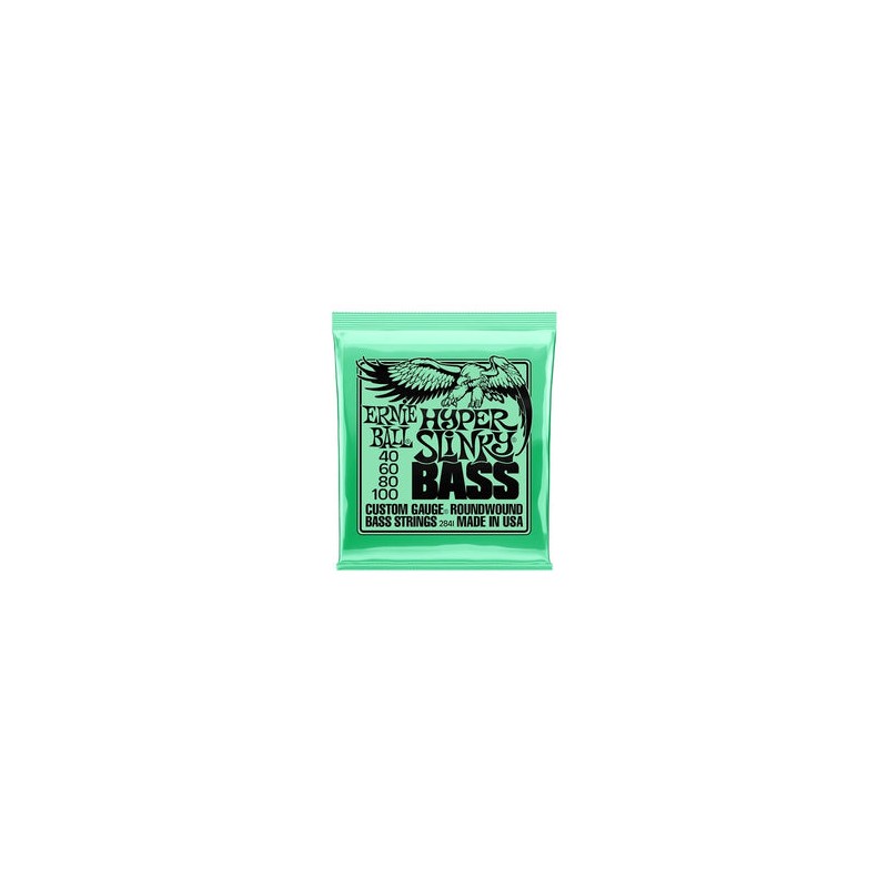 Ernie Ball Encordadura "Hyper Slinky Bass" 2841, Bajo Eléctrico, Nickel Wound 0.040-0.100
