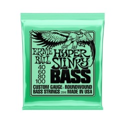 Ernie Ball Encordadura "Hyper Slinky Bass" 2841, Bajo Eléctrico, Nickel Wound 0.040-0.100