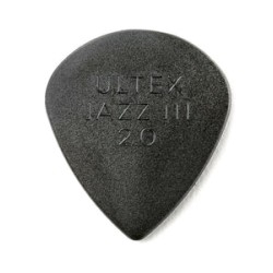 Dunlop Púas Ultex Jazz III 427R2.0 (24) 2.00mm, Negro con 10 piezas