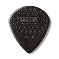 Dunlop Púas Max Grip Jazz III 471R3S(24) 1.38mm, Negro con 10 piezas