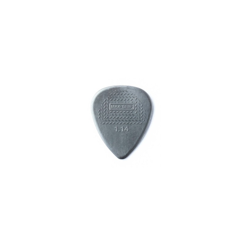 Dunlop Púas Max Grip Nylon Standard 449B1.14(36) 1.14mm, Gris con 10 piezas