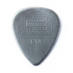 Dunlop Púas Max Grip Nylon Standard 449B1.14(36) 1.14mm, Gris con 10 piezas