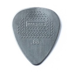 Dunlop Púas Max Grip Nylon Standard 449B.88(36) .88mm, Gris con 10 piezas
