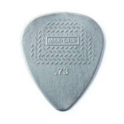 Dunlop Púas Max Grip Nylon Standard 449B.73(36) .73mm, Gris con 10 piezas