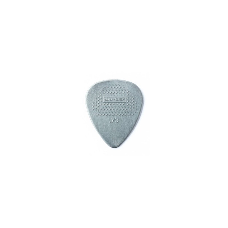 Dunlop Púas Max Grip Nylon Standard 449B.73(36) .73mm, Gris con 10 piezas