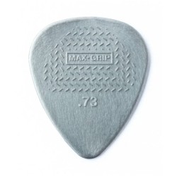 Dunlop Púas Max Grip Nylon Standard 449B.73(36) .73mm, Gris con 10 piezas