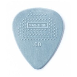 Dunlop Púas Max Grip Nylon Standard 449B.60(36) .60mm, Gris con 10 piezas