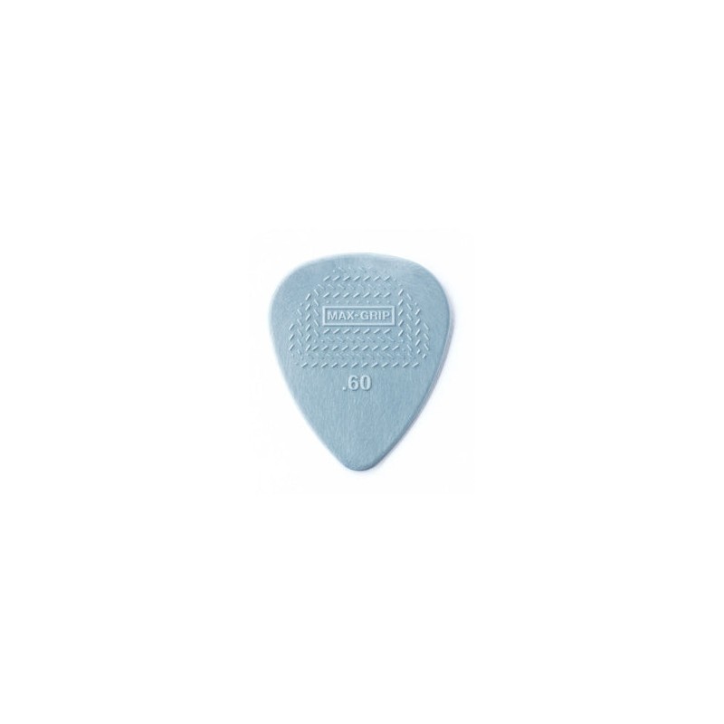 Dunlop Púas Max Grip Nylon Standard 449B.60(36) .60mm, Gris con 10 piezas