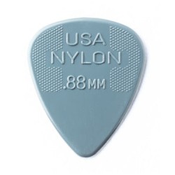 Dunlop Púas Nylon Standard 44B.88(36) .88mm, Gris Obscuro con 10 piezas