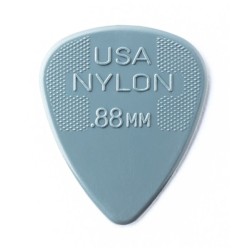 Dunlop Púas Nylon Standard 44B.88(36) .88mm, Gris Obscuro con 10 piezas