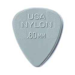 Dunlop Púas Nylon Standard 44B.60(36) .60mm, Gris Claro con 10 piezas