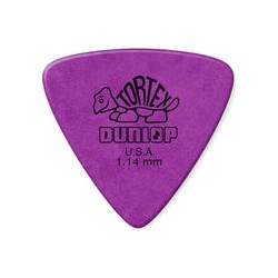 Dunlop Púas Tortex Triangle 431B1.14(36) 1.14mm, Morado con 10 piezas