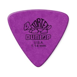 Dunlop Púas Tortex Triangle 431B1.14(36) 1.14mm, Morado con 10 piezas