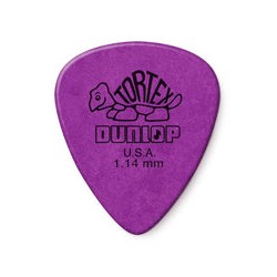 Dunlop Púas Tortex Standard 418B1.14(36) 1.14mm, Morado con 10 piezas