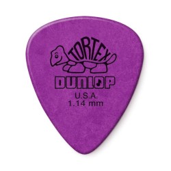 Dunlop Púas Tortex Standard 418B1.14(36) 1.14mm, Morado con 10 piezas