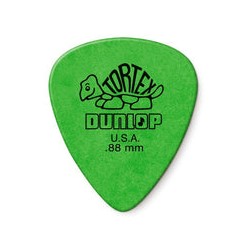 Dunlop Púas Tortex Standard 418B.88(36) .88mm, Verde con 10 piezas