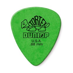 Dunlop Púas Tortex Standard 418B.88(36) .88mm, Verde con 10 piezas