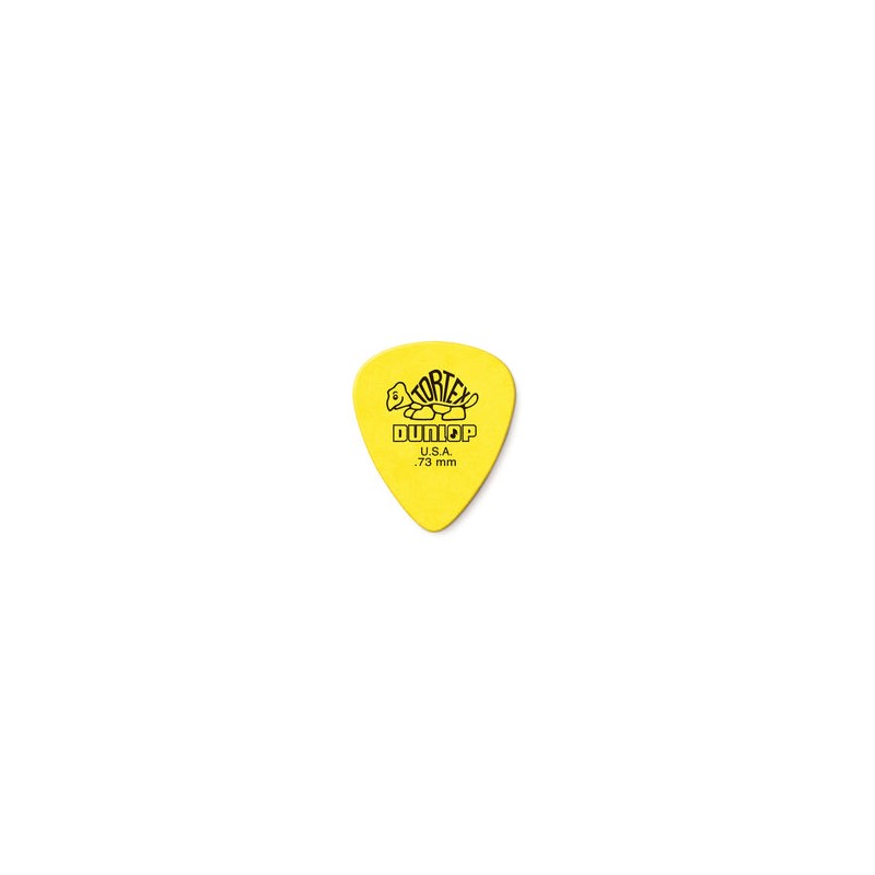 Dunlop Púas Tortex Standard 418B.73(36) .73mm, Amarillo con 10 piezas