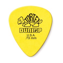 Dunlop Púas Tortex Standard 418B.73(36) .73mm, Amarillo con 10 piezas