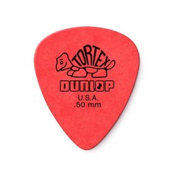Dunlop Púas Tortex Standard 418B.50(36) .50mm, Rojo con 10 piezas