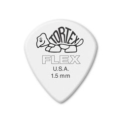Dunlop Púas Tortex Flex Jazz III XL 466B1.5 (36) 1.50mm, Blanco con 10 piezas