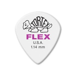 Dunlop Púas Tortex Flex Jazz III XL 466B1.14 (36) 1.14mm, Blanco con 10 piezas