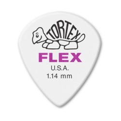 Dunlop Púas Tortex Flex Jazz III XL 466B1.14 (36) 1.14mm, Blanco con 10 piezas