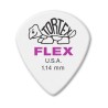 Dunlop Púas Tortex Flex Jazz III XL 466B1.14 (36) 1.14mm, Blanco con 10 piezas