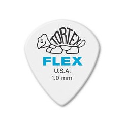Dunlop Púas Tortex Flex Jazz III XL 466B1.0 (36) 1.00mm, Blanco con 10 piezas