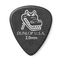 Dunlop Púas Gator Grip 417B2.0(36) 2.00mm, Negro con 10 piezas