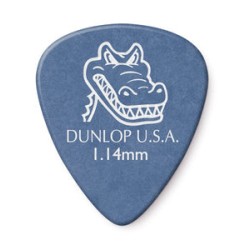 Dunlop Púas Gator Grip 417B1.14(36) 1.14mm, Azul con 10 piezas
