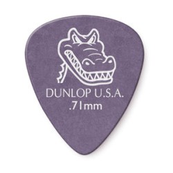 Dunlop Púas Gator Grip 417B.71(36) 0.71mm, Morada con 10 piezas