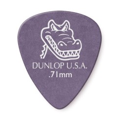 Dunlop Púas Gator Grip 417B.71(36) 0.71mm, Morada con 10 piezas