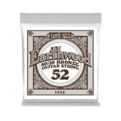 Ernie Ball Cuerda "Earthwood 80/20" 1452(6) para Guitarra Acústica, Calibre 0.052, Bronce