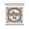 Ernie Ball Cuerda "Earthwood 80/20" 1452(6) para Guitarra Acústica, Calibre 0.052, Bronce