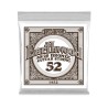 Ernie Ball Cuerda "Earthwood 80/20" 1452(6) para Guitarra Acústica, Calibre 0.052, Bronce