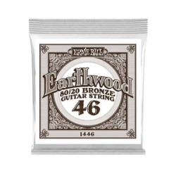 Ernie Ball Cuerda "Earthwood 80/20" 1446(6) para Guitarra Acústica, Calibre 0.046, Bronce