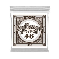 Ernie Ball Cuerda "Earthwood 80/20" 1446(6) para Guitarra Acústica, Calibre 0.046, Bronce