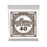Ernie Ball Cuerda "Earthwood 80/20" 1440(6) para Guitarra Acústica, Calibre 0.040, Bronce