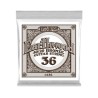 Ernie Ball Cuerda "Earthwood 80/20" 1436(6) para Guitarra Acústica, Calibre 0.036, Bronce