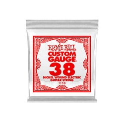Ernie Ball Cuerda "Custom Gauge" 1138(6) para Guitarra Eléctrica, Calibre 0.038, Nickel